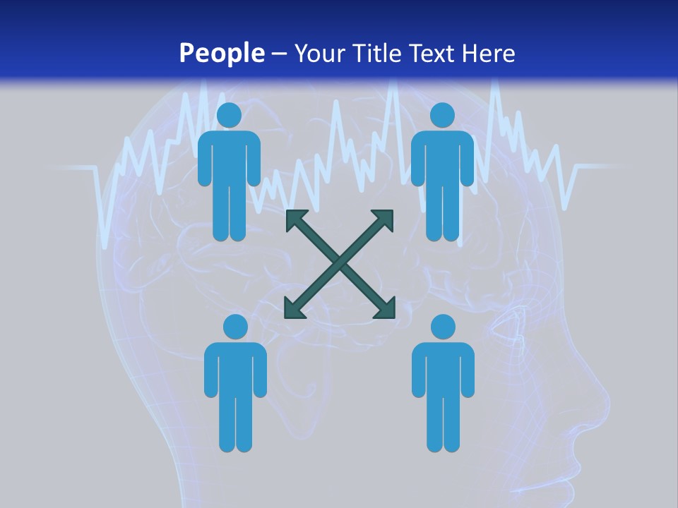 Males Crowded Hands PowerPoint Template