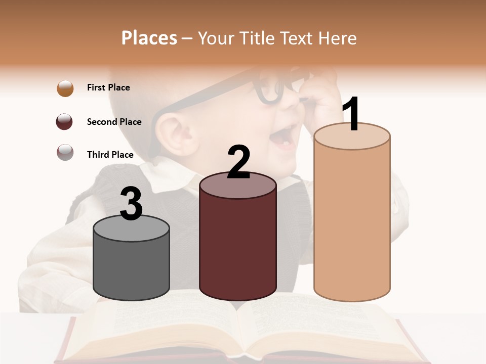 Small Portrait Happy PowerPoint Template