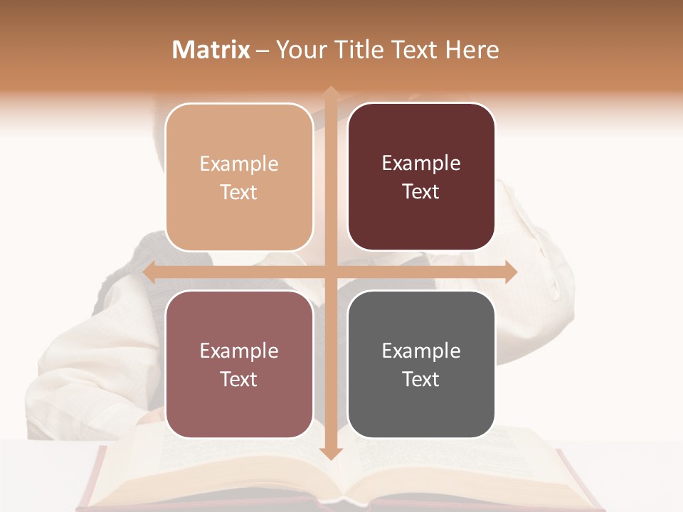 Small Portrait Happy PowerPoint Template