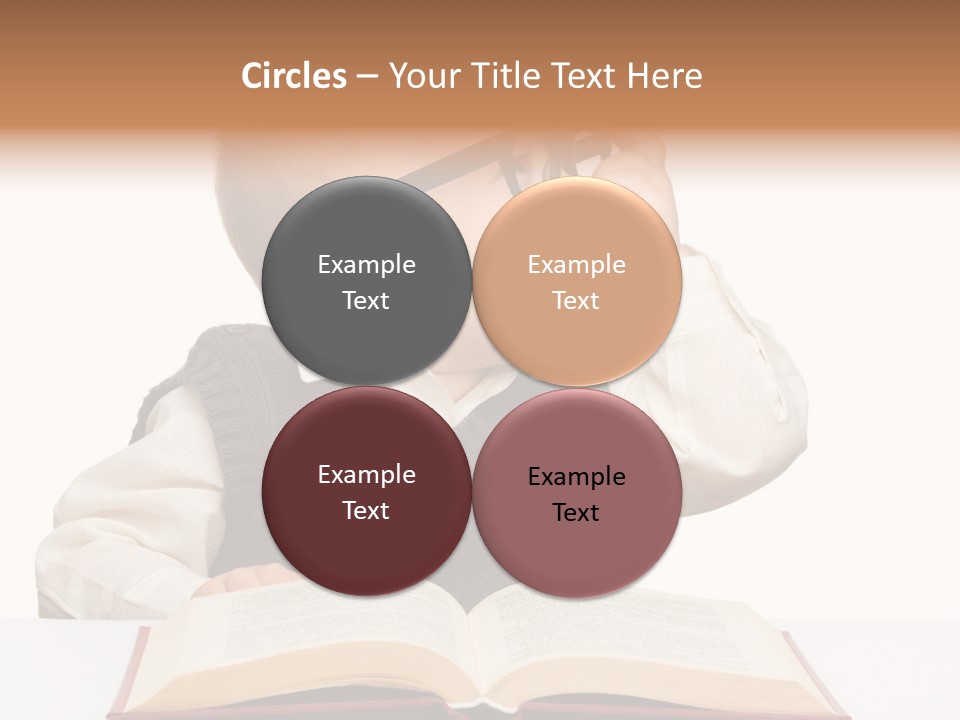 Small Portrait Happy PowerPoint Template