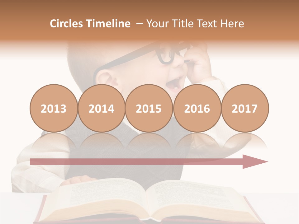 Small Portrait Happy PowerPoint Template