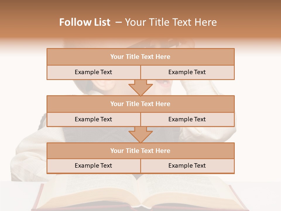 Small Portrait Happy PowerPoint Template