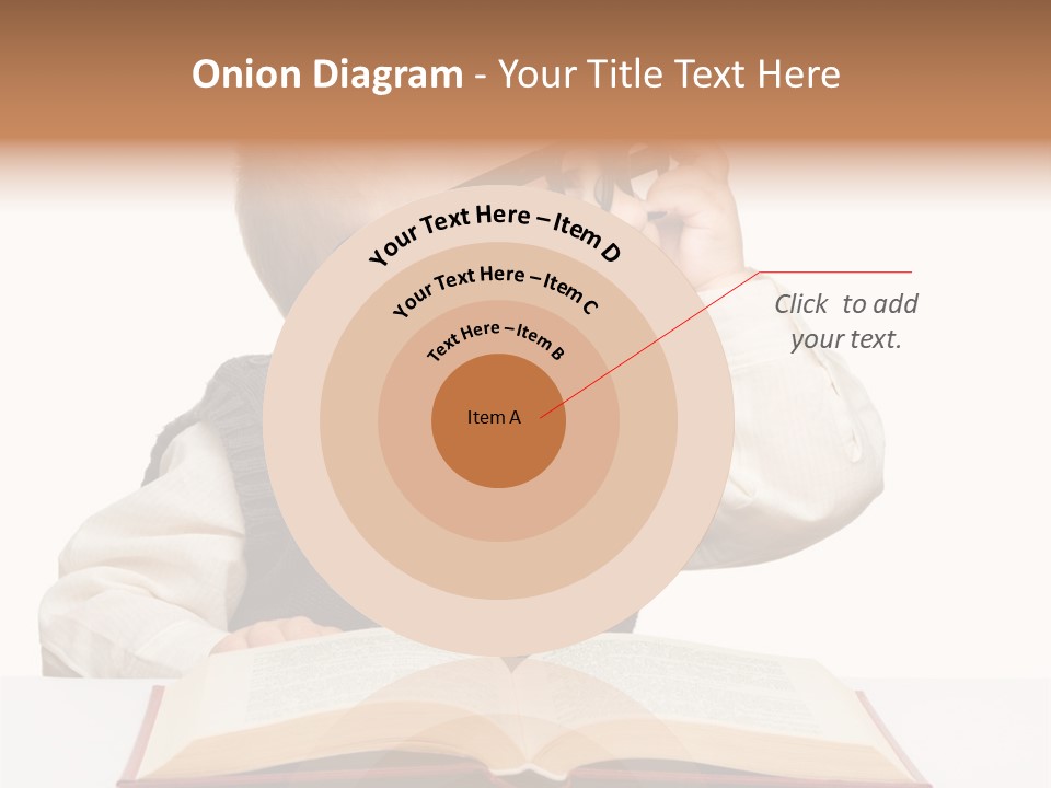 Small Portrait Happy PowerPoint Template