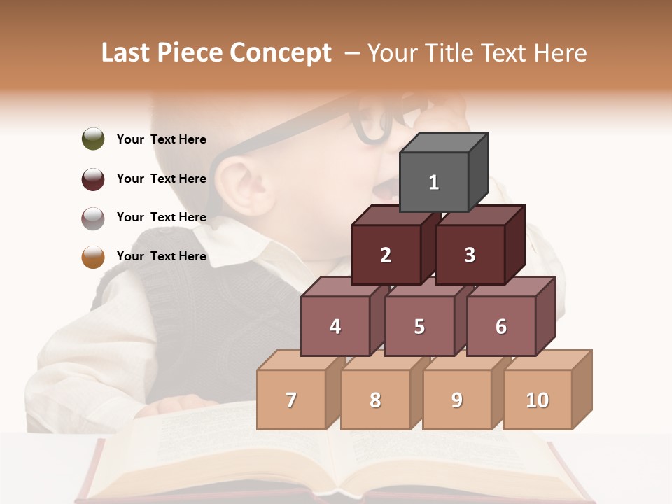 Small Portrait Happy PowerPoint Template