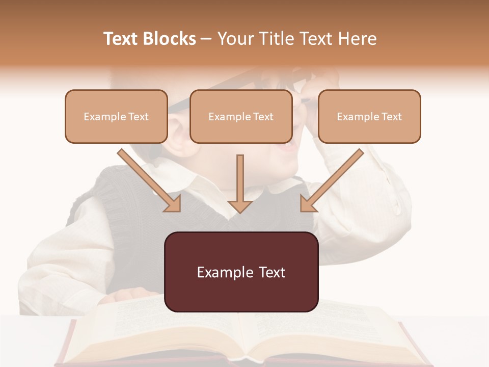 Small Portrait Happy PowerPoint Template