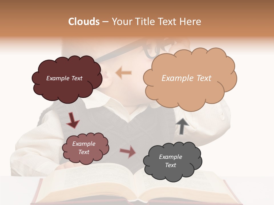 Small Portrait Happy PowerPoint Template