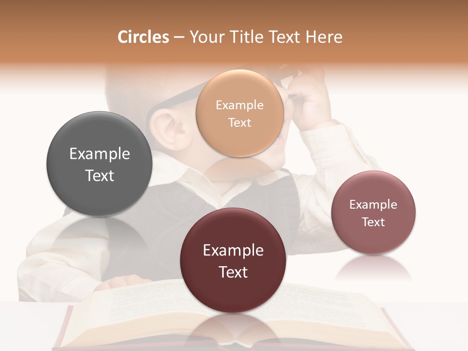 Small Portrait Happy PowerPoint Template