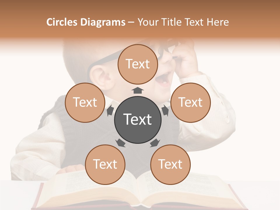 Small Portrait Happy PowerPoint Template