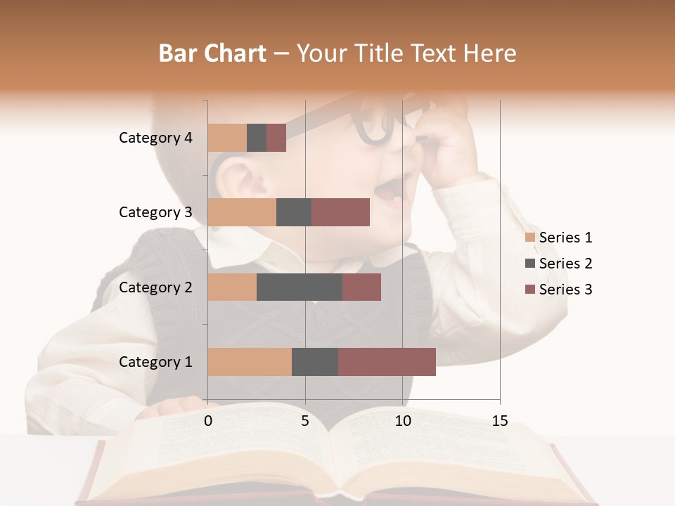 Small Portrait Happy PowerPoint Template
