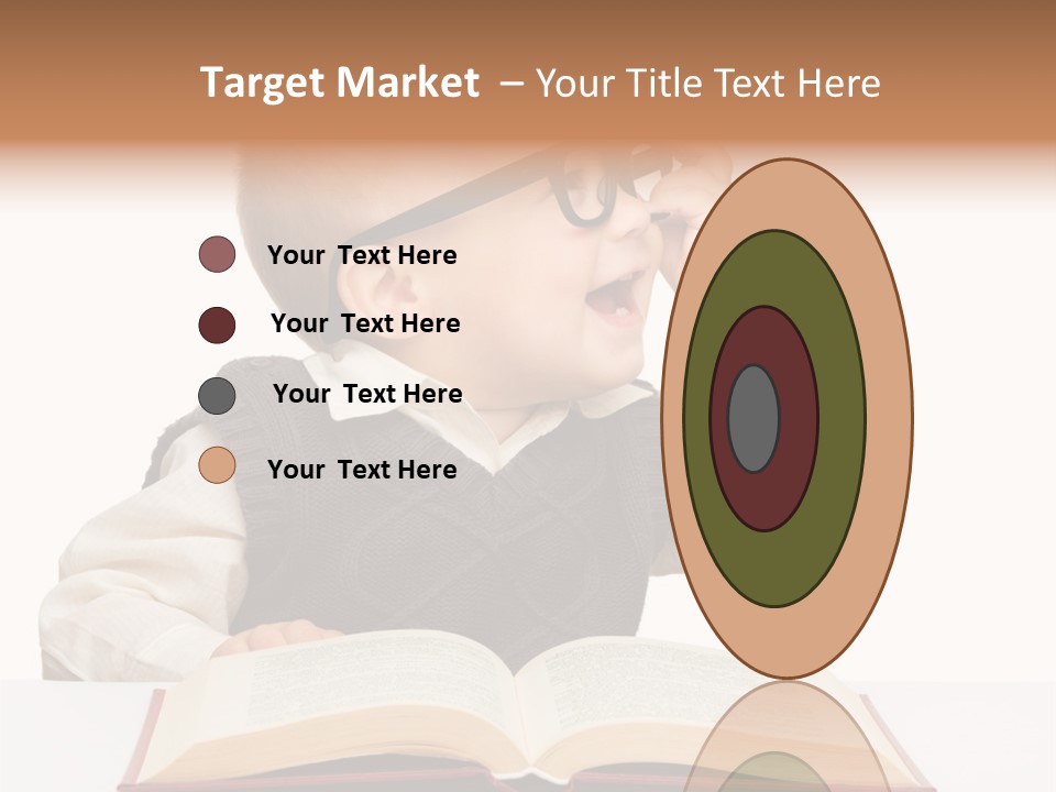 Small Portrait Happy PowerPoint Template