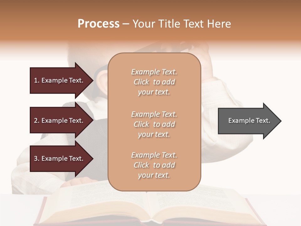 Small Portrait Happy PowerPoint Template