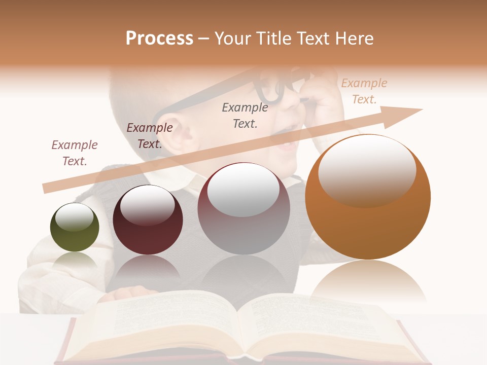 Small Portrait Happy PowerPoint Template