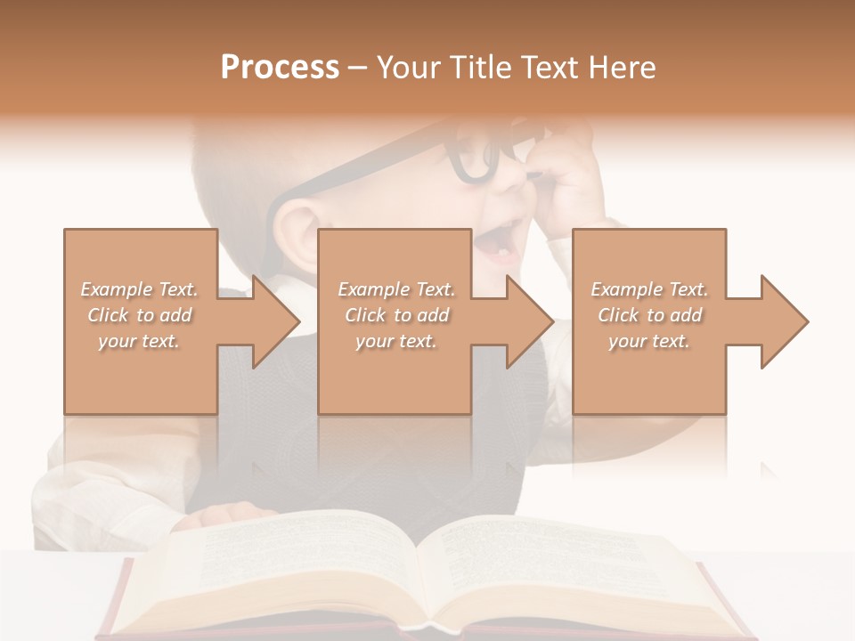 Small Portrait Happy PowerPoint Template