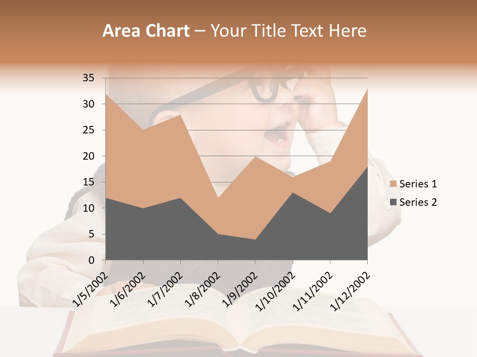 Small Portrait Happy PowerPoint Template