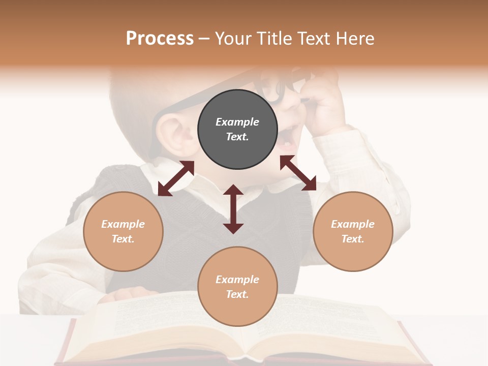 Small Portrait Happy PowerPoint Template