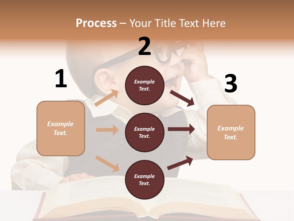 Small Portrait Happy PowerPoint Template