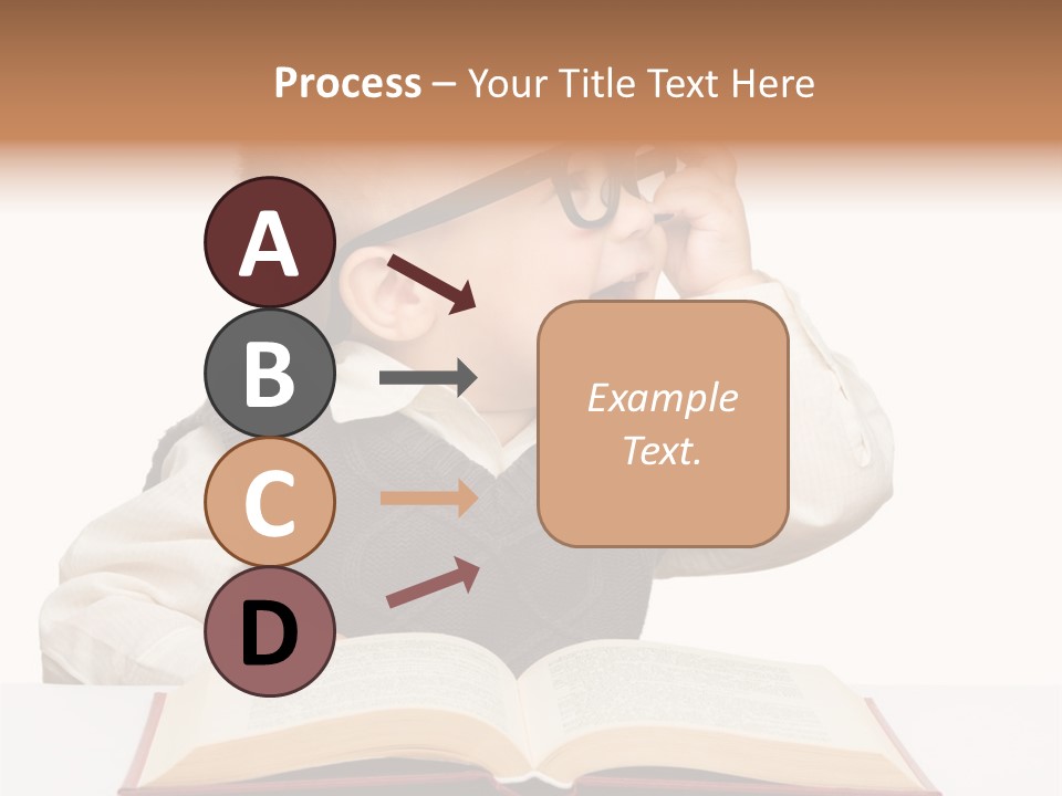 Small Portrait Happy PowerPoint Template