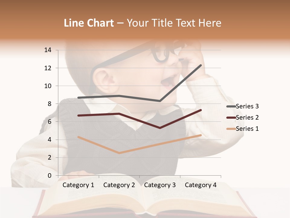 Small Portrait Happy PowerPoint Template