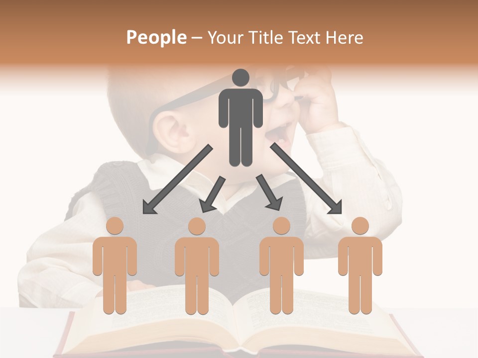 Small Portrait Happy PowerPoint Template