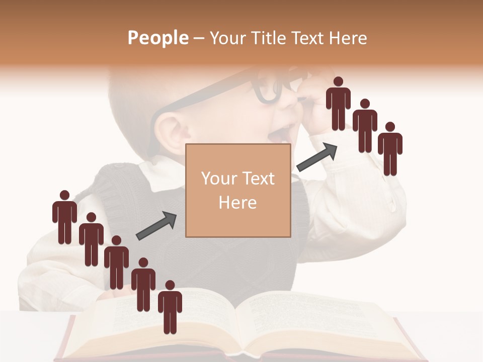 Small Portrait Happy PowerPoint Template