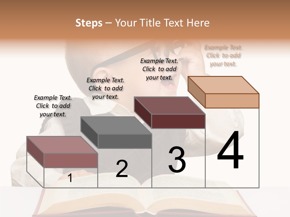 Small Portrait Happy PowerPoint Template