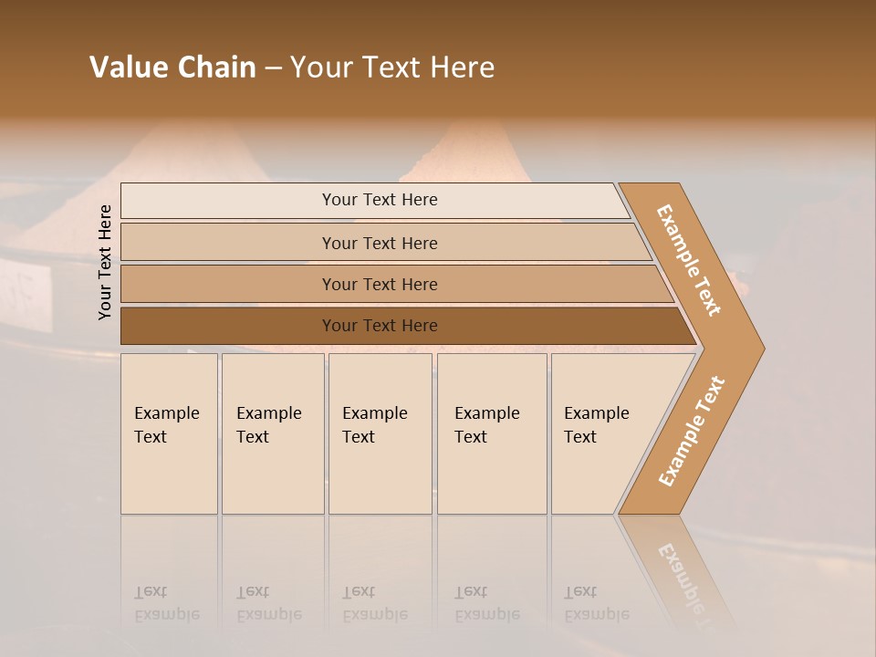 A Group Of Buckets Filled With Different Colored Spices PowerPoint Template