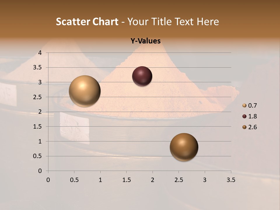 A Group Of Buckets Filled With Different Colored Spices PowerPoint Template
