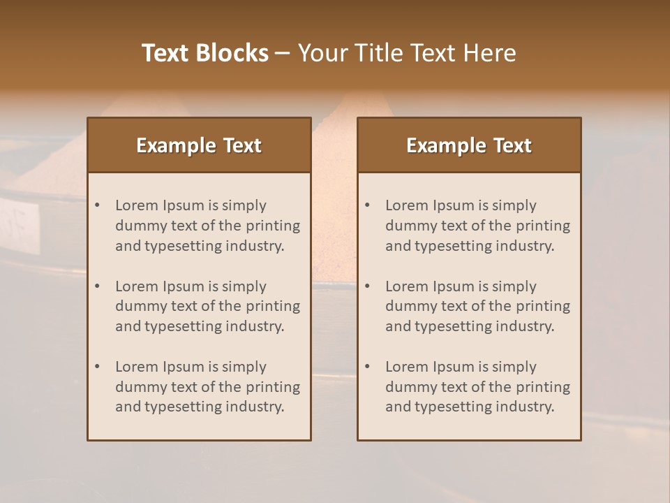 A Group Of Buckets Filled With Different Colored Spices PowerPoint Template