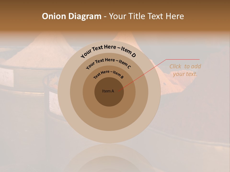 A Group Of Buckets Filled With Different Colored Spices PowerPoint Template