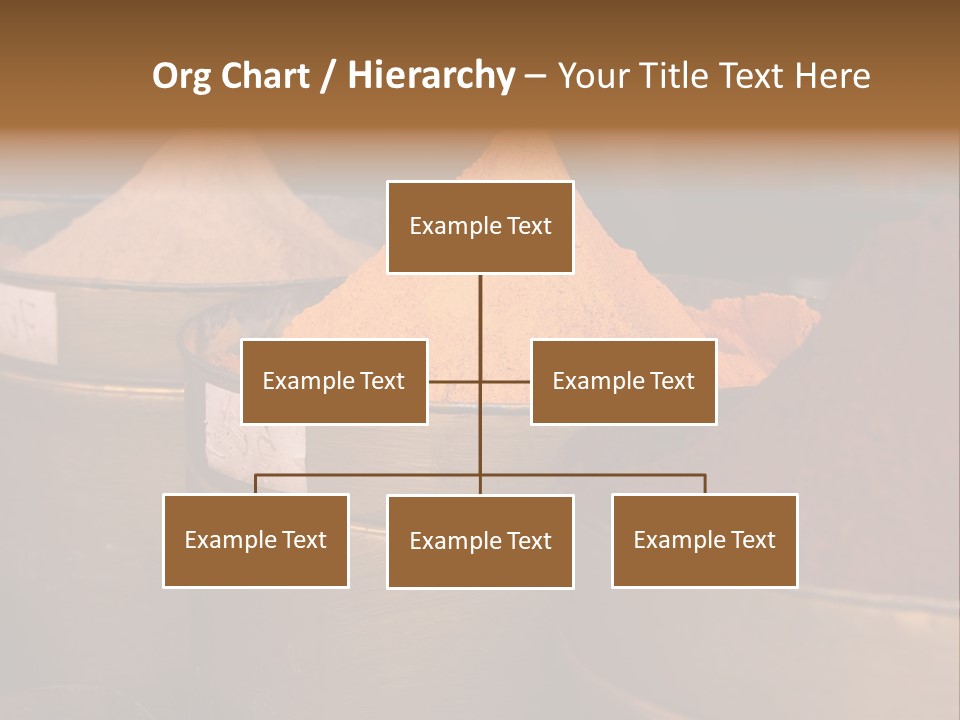 A Group Of Buckets Filled With Different Colored Spices PowerPoint Template