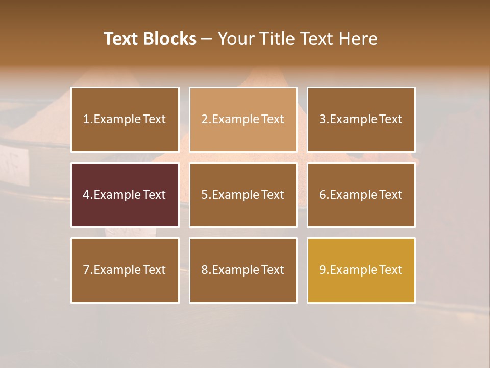 A Group Of Buckets Filled With Different Colored Spices PowerPoint Template