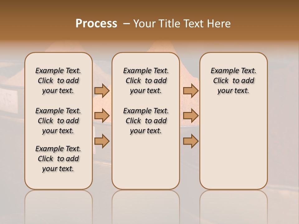 A Group Of Buckets Filled With Different Colored Spices PowerPoint Template