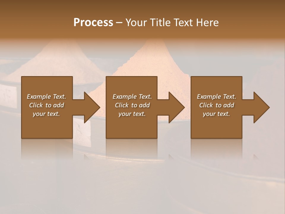 A Group Of Buckets Filled With Different Colored Spices PowerPoint Template