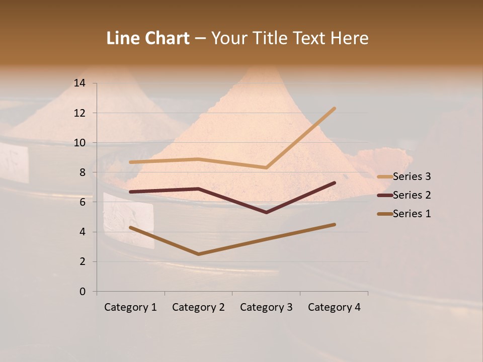 A Group Of Buckets Filled With Different Colored Spices PowerPoint Template