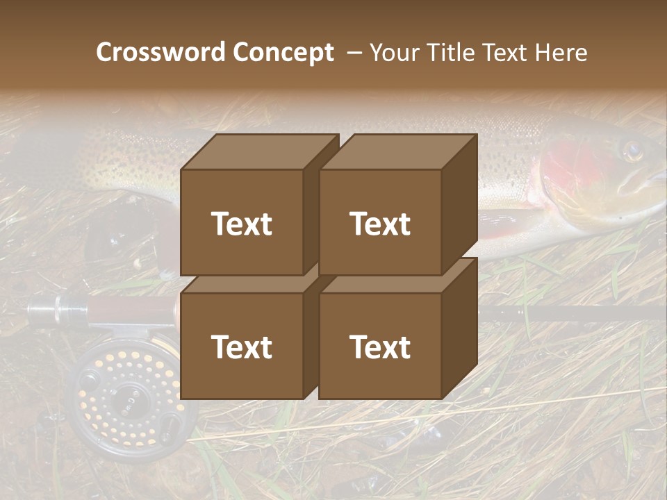 A Fish On The Ground Next To A Fishing Rod PowerPoint Template