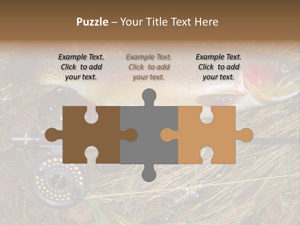 A Fish On The Ground Next To A Fishing Rod PowerPoint Template