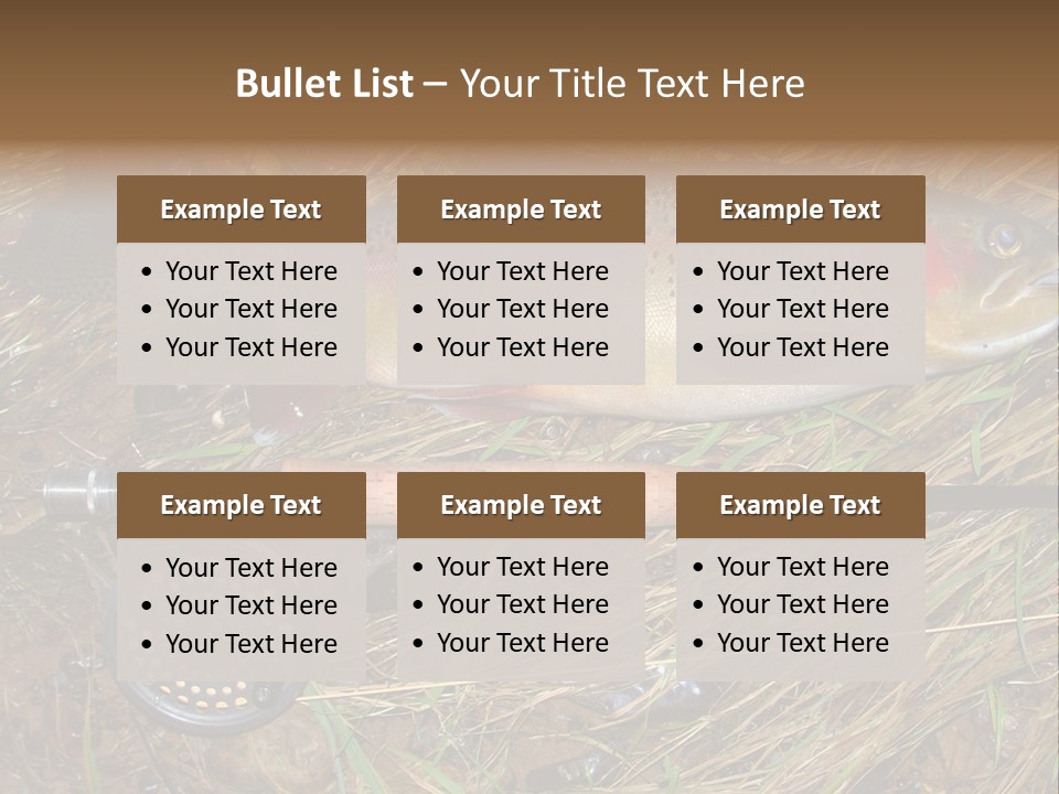 A Fish On The Ground Next To A Fishing Rod PowerPoint Template