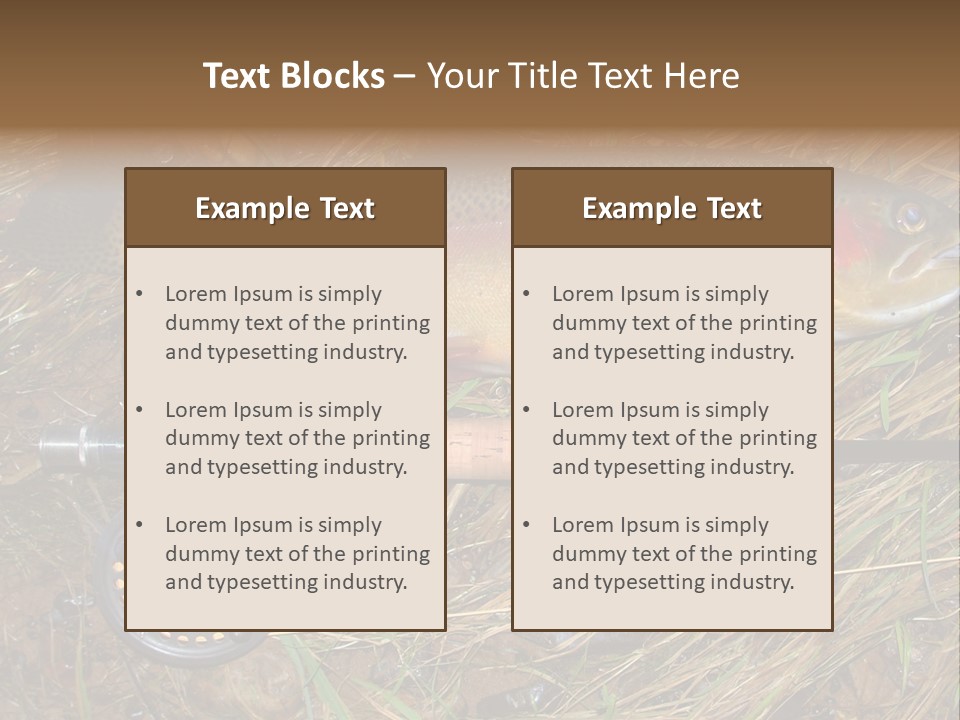 A Fish On The Ground Next To A Fishing Rod PowerPoint Template