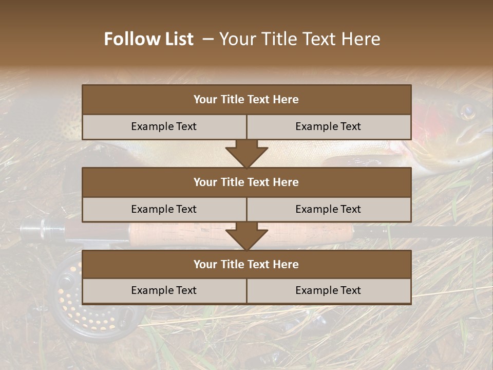 A Fish On The Ground Next To A Fishing Rod PowerPoint Template