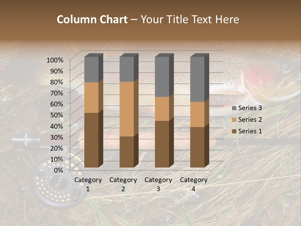 A Fish On The Ground Next To A Fishing Rod PowerPoint Template