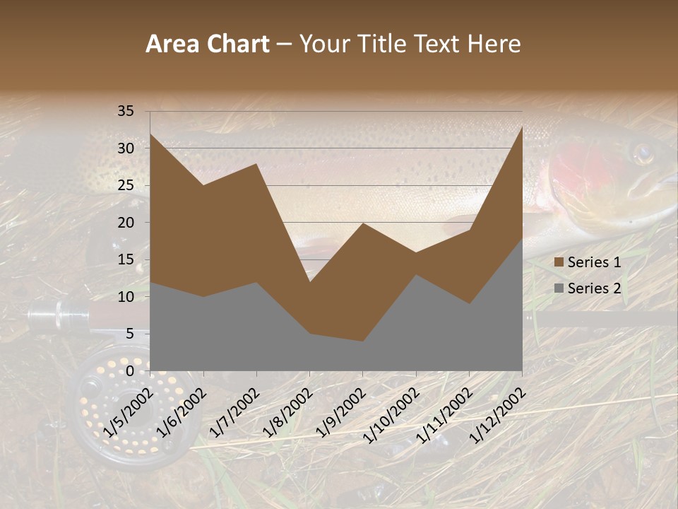 A Fish On The Ground Next To A Fishing Rod PowerPoint Template