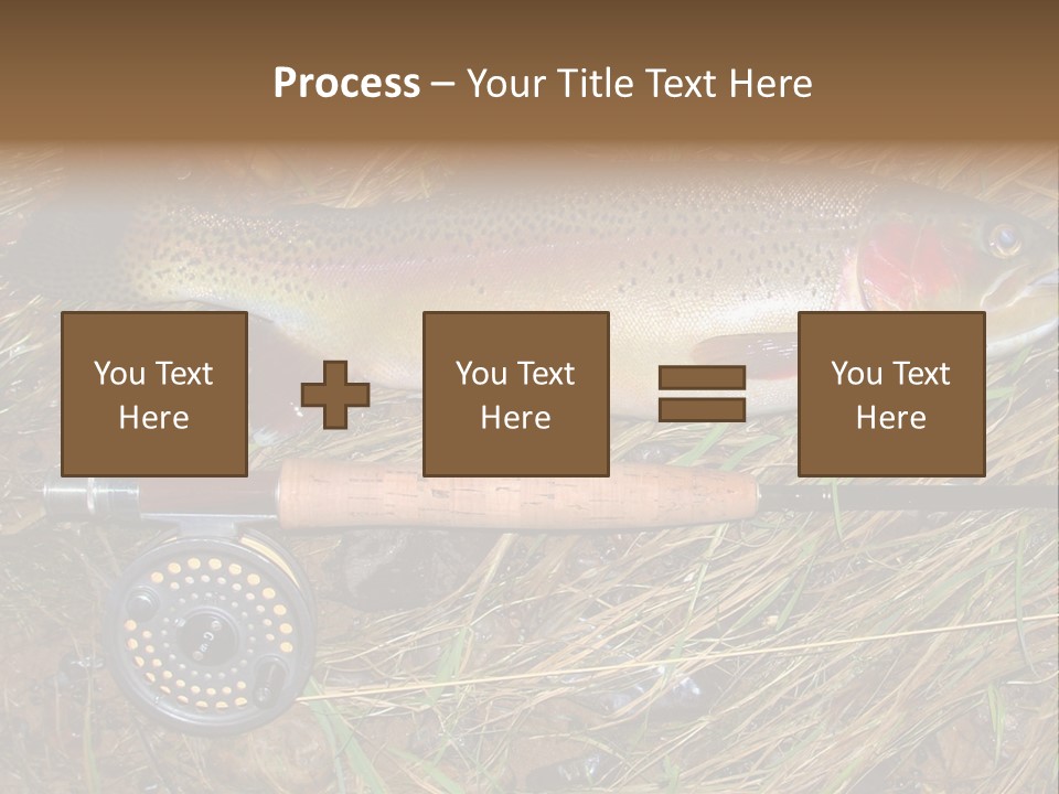 A Fish On The Ground Next To A Fishing Rod PowerPoint Template