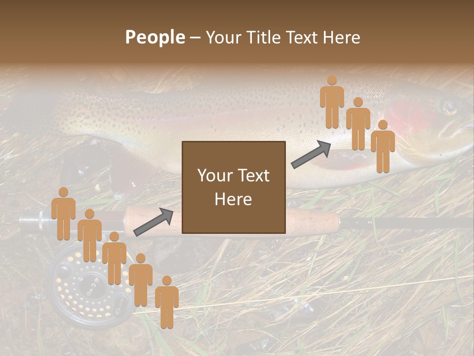 A Fish On The Ground Next To A Fishing Rod PowerPoint Template