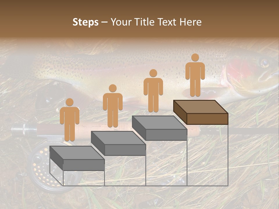 A Fish On The Ground Next To A Fishing Rod PowerPoint Template