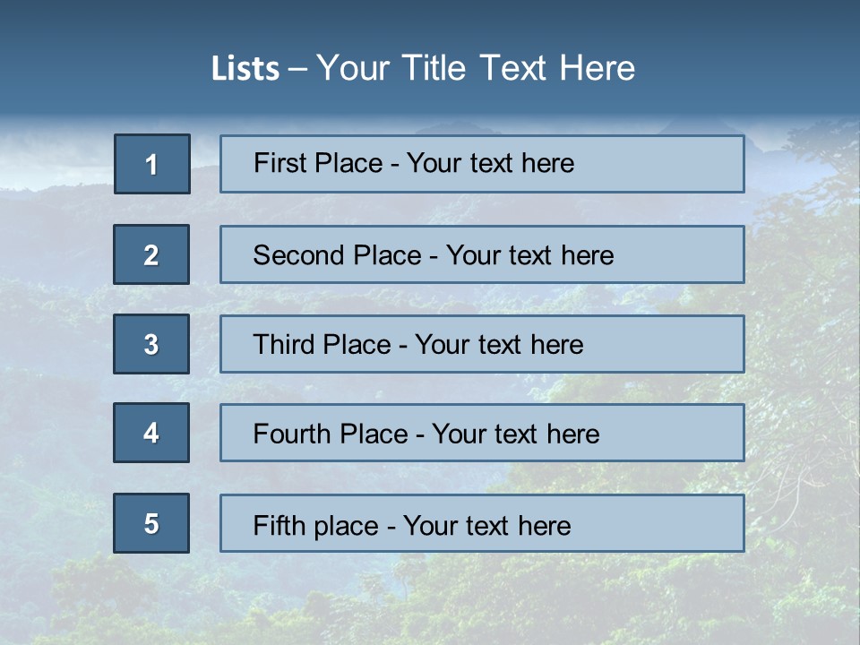 A Mountain Range With Trees And Clouds In The Background PowerPoint Template
