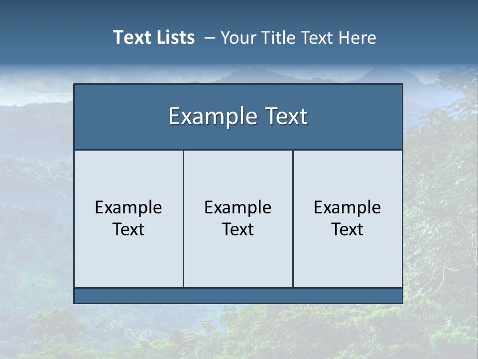 A Mountain Range With Trees And Clouds In The Background PowerPoint Template