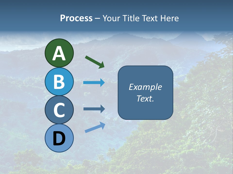 A Mountain Range With Trees And Clouds In The Background PowerPoint Template