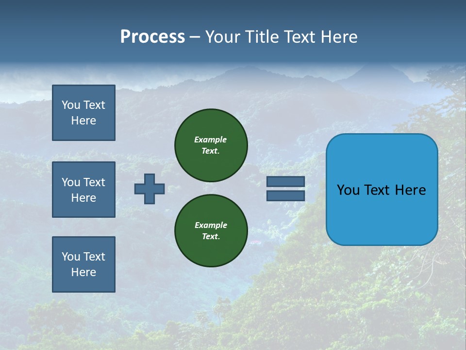 A Mountain Range With Trees And Clouds In The Background PowerPoint Template