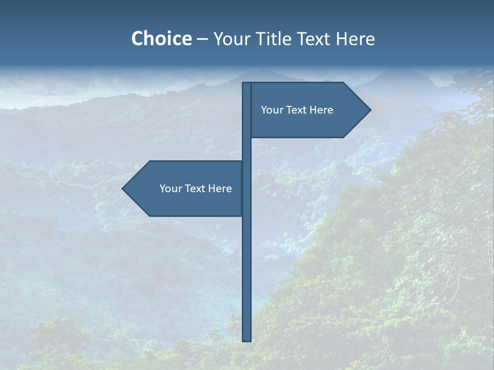 A Mountain Range With Trees And Clouds In The Background PowerPoint Template