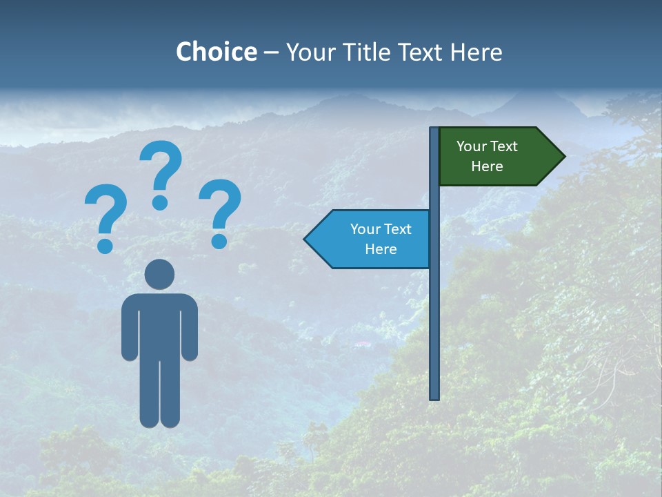 A Mountain Range With Trees And Clouds In The Background PowerPoint Template